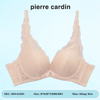 Áo lót nữ 609-62481, full ren, không gọng, mút dày, cúp xéo