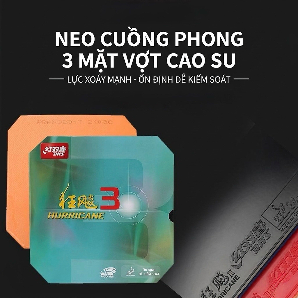 Mặt vợt bóng bàn DHS Hurricane 3 NEO Chợ "Market"