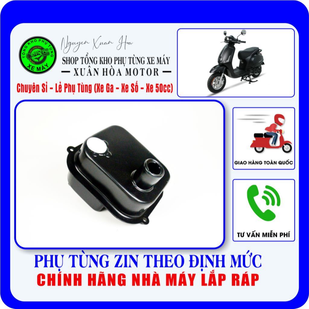 Bình xăng lớn/ Thùng xăng Vespa Espero 50cc/ Vespa Diamond Pro/ Classic/ SE... (Chất liệu thép, sơn 