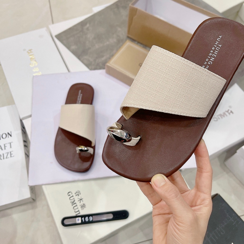 Dép Bản chéo xo ngón (Mã F169) Fullbox