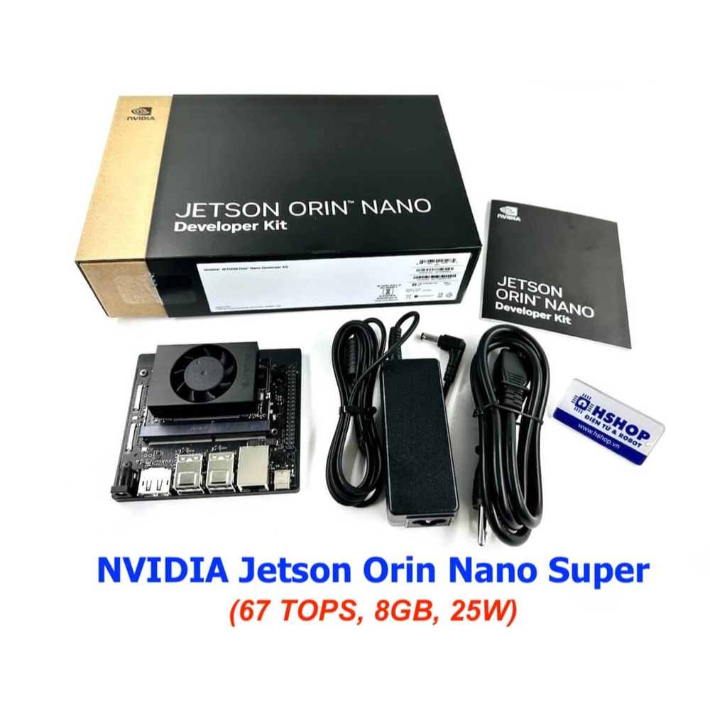 Máy tính AI NVIDIA Jetson Orin Nano Super Developer Kit 8GB 6 Core ARM Cortex-A78AE v8.2