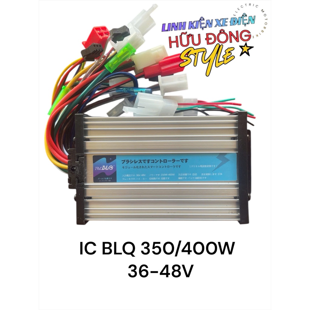 Ic điều tốc xe điện 350w-400w, 36-48V BLQ đa năng siêu êm