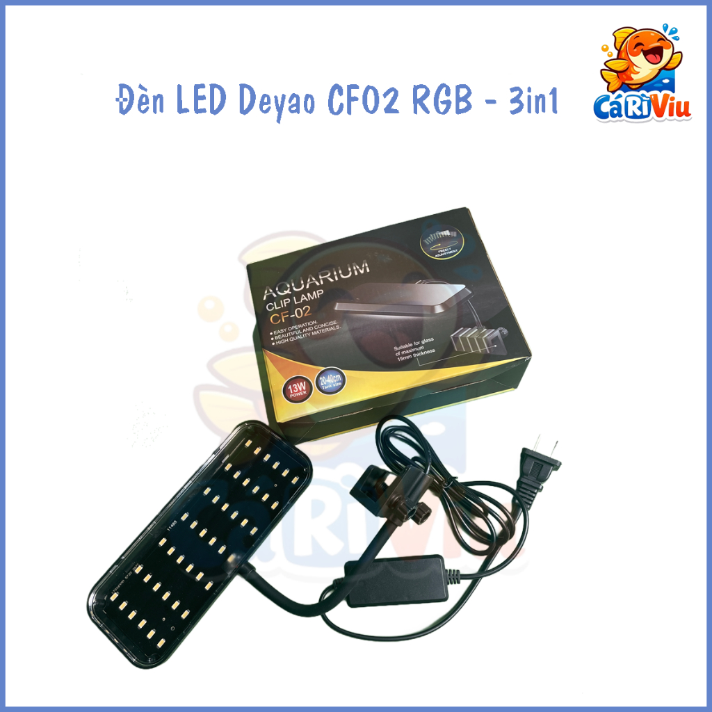 Đèn Deyao CF01/CF02 - LED RGB 3in1 – Lên màu cây và cá cực đẹp
