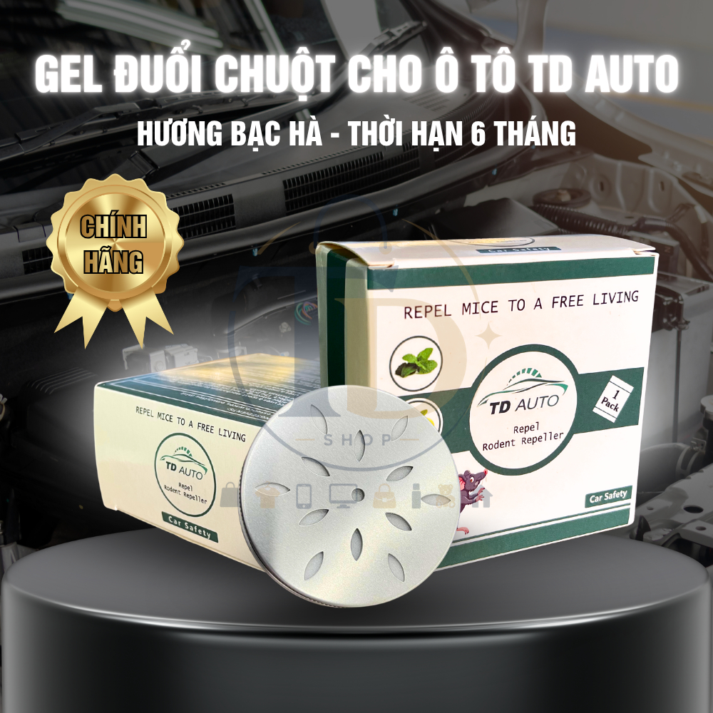 Gel Đuổi Chuột Cho Ô Tô TD AUTO Mùi Bạc Hà – Sáp Đuổi Chuột Khoang Máy, Ngăn Chuột Làm Tổ, Cắn Dây Đ