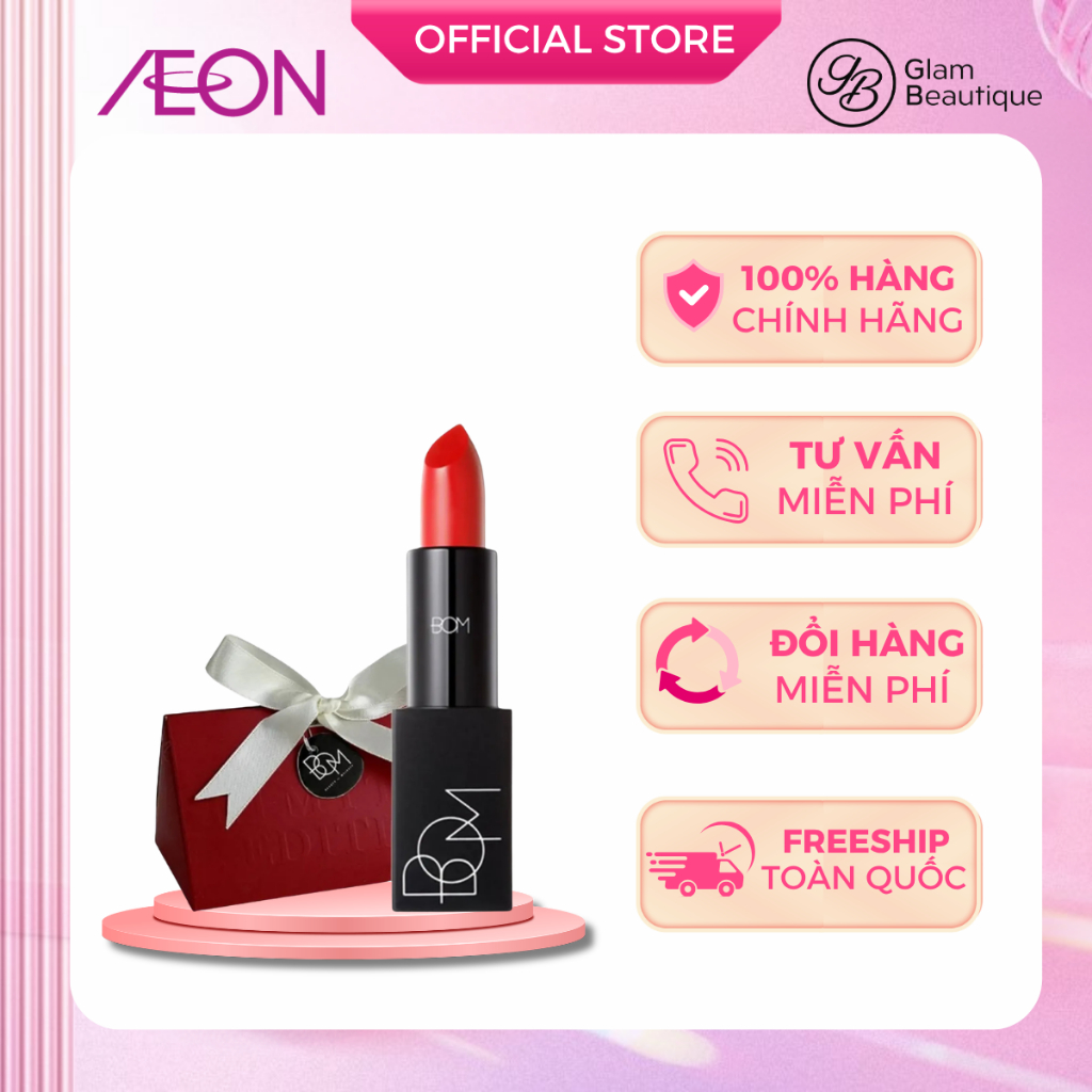 Hộp quà son thỏi B.O.M My Lipstick & Son tint B.O.M My Lip Tint (Mini) - Glam Beautique