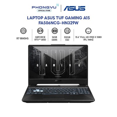 Laptop Gaming Asus TUF A15 FA506NCG-HN329W (Ryzen 7 8845HS/ GeForce RTX™ 3050/ 16GB/ 512GB/ Win 11 Home) - Bảo hành 24T