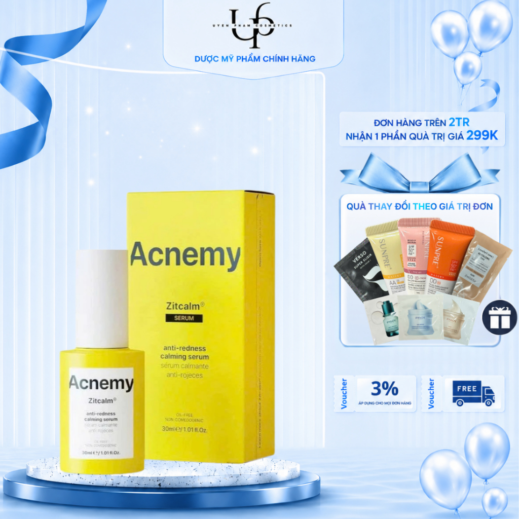 [Công Ty] ACNEMY Zitcalm Calming Serum – Serum Làm Dịu Da Mụn & Hỗ Trợ Giảm Đỏ 30ml