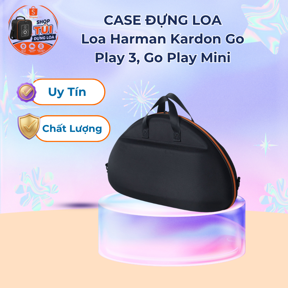 Túi Đựng Cao Cấp Bảo Vệ Loa Harman Kardon Go Play 3-Go Play Mini Chất Liệu EVA Cứng Cáp