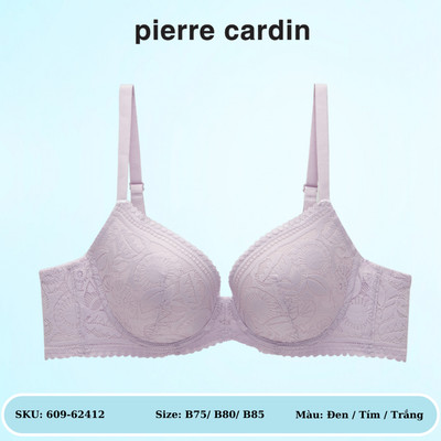 Áo ngực nữ 609-62412, có gọng, cúp xéo, mút mỏng phủ ren