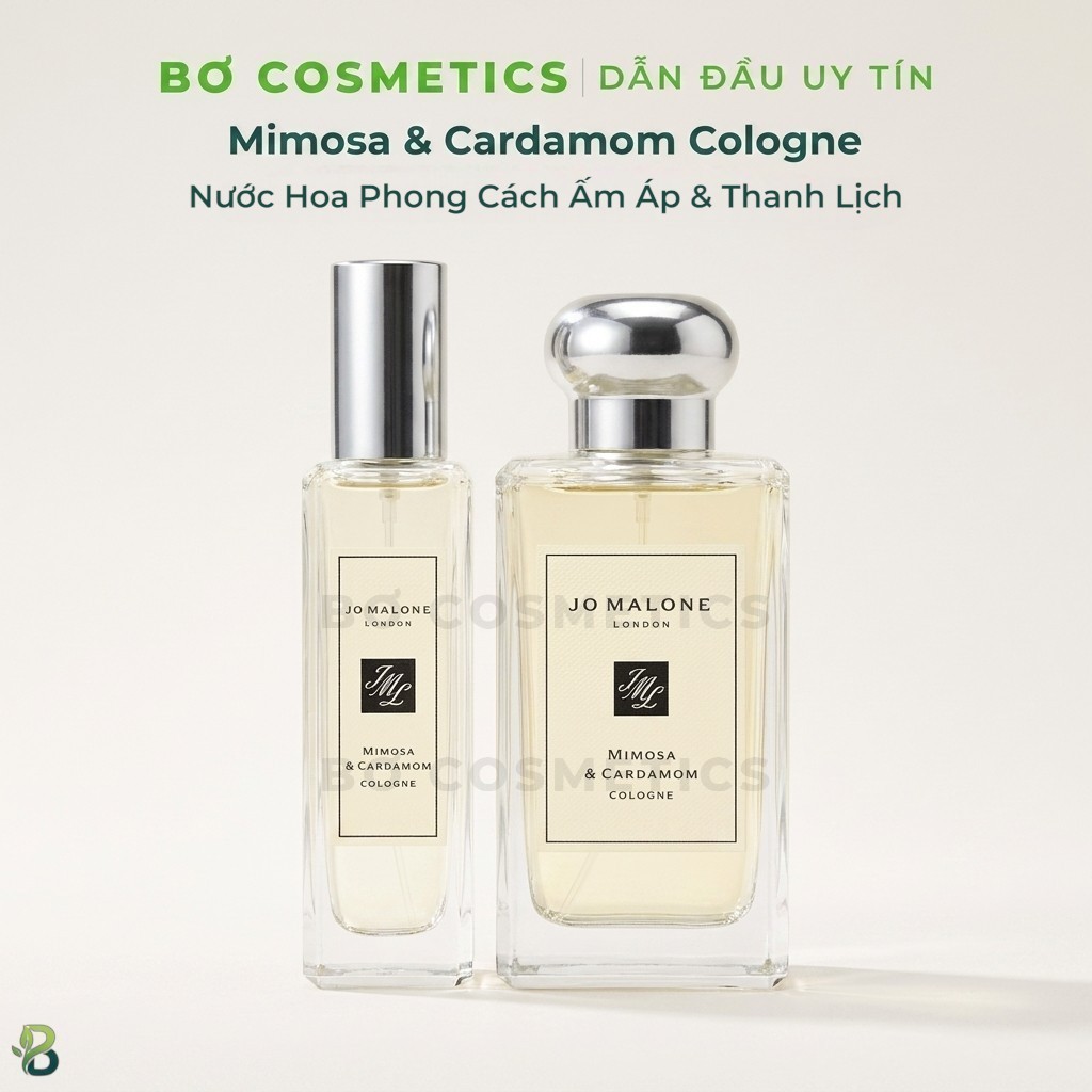 Nước Hoa Jo Malone Mimosa & Cardamom Cologne Phong Cách Ấm Áp & Thanh Lịch - Bơ Cosmetics