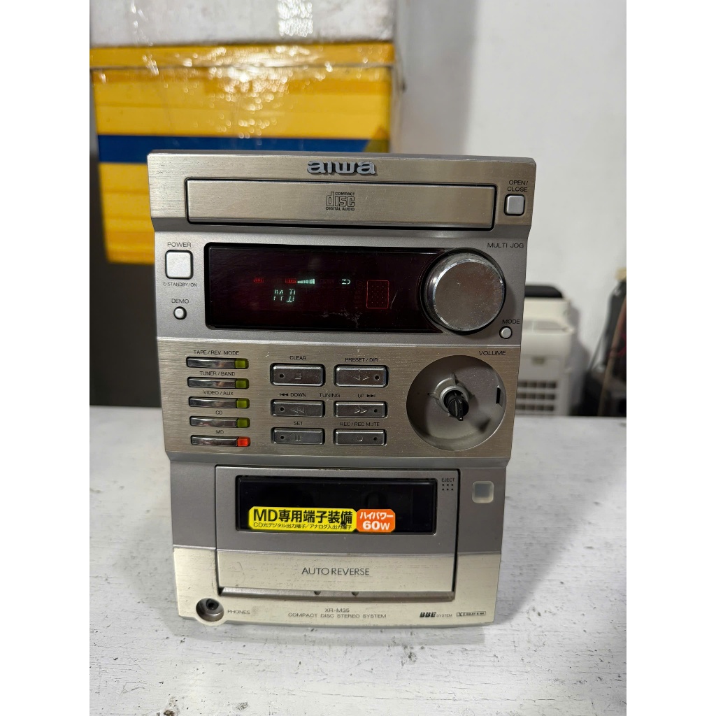 bán Cục Dàn Amply Aiwa  XR - M35 bãi nhật hát tốt ( không loa rớt áo volume )  hàng bãi nhật về