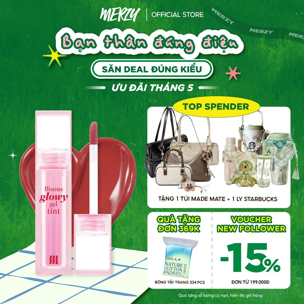 [CLEARANCE] Son Merzy Watery Dew Tint/ Bisous/ Lip Balm/ Lip Mousse/ Cyber/ Soft Touch