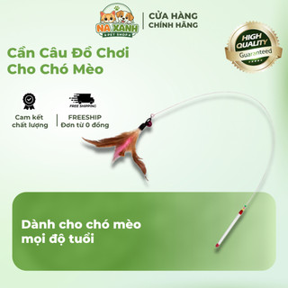 Cần Câu Đồ Chơi Dây Thép Dành Cho Chó Mèo - Đồ Chơi Cho Chó Mèo Giúp Giảm Stress - Na Xanh Petshop