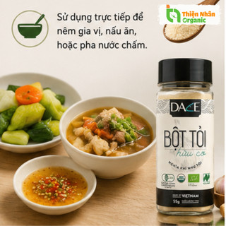 Bột Tỏi Hữu Cơ Dace 55g Gia Vị Nấu Ăn