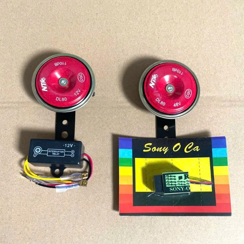 ComBo Còi + Nhại còi nhanh 12v-48v lắp cho xe máy, xe điện 12v- 48v Nghe bao hay