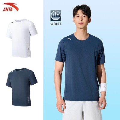 ANTA Áo Thun Thể Thao Nam Thoáng Khí Nhanh Khô Tập Gym Chạy Bộ, Luyện Tập Thể Thao 9525B7114A