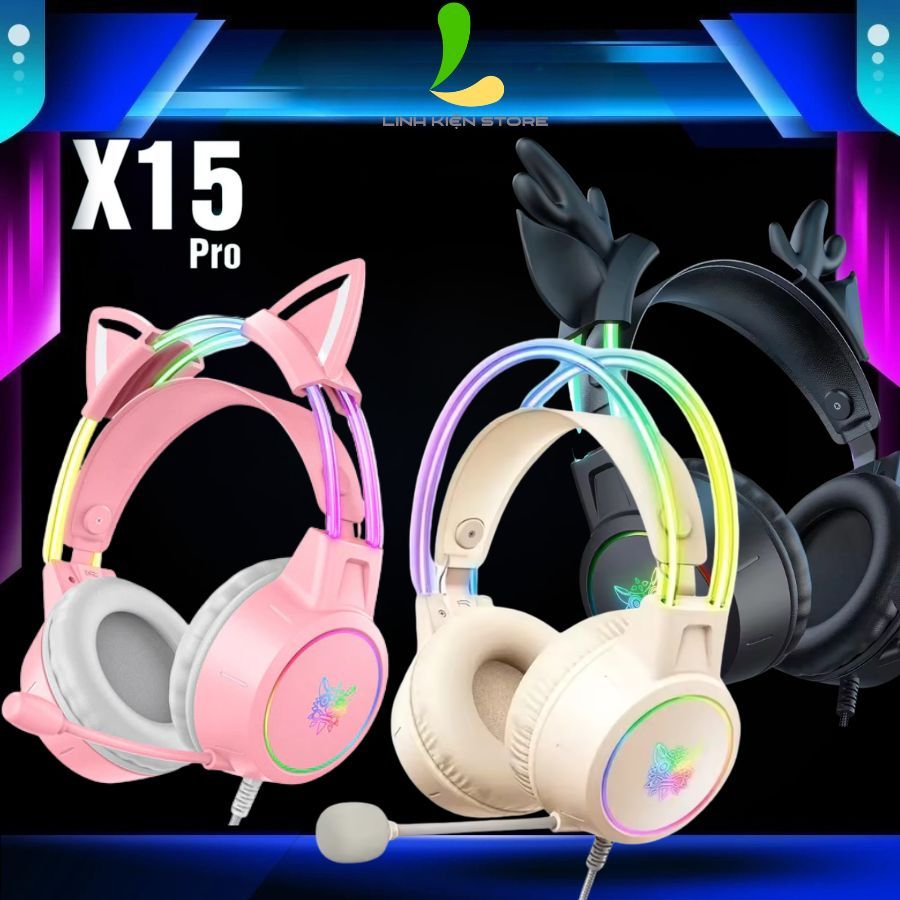 Tai nghe Onikuma X15 PRO Series - Tai Nghe Chụp Tai Có Dây Gaming Giảm Tiếng Ồn Hiệu Quả