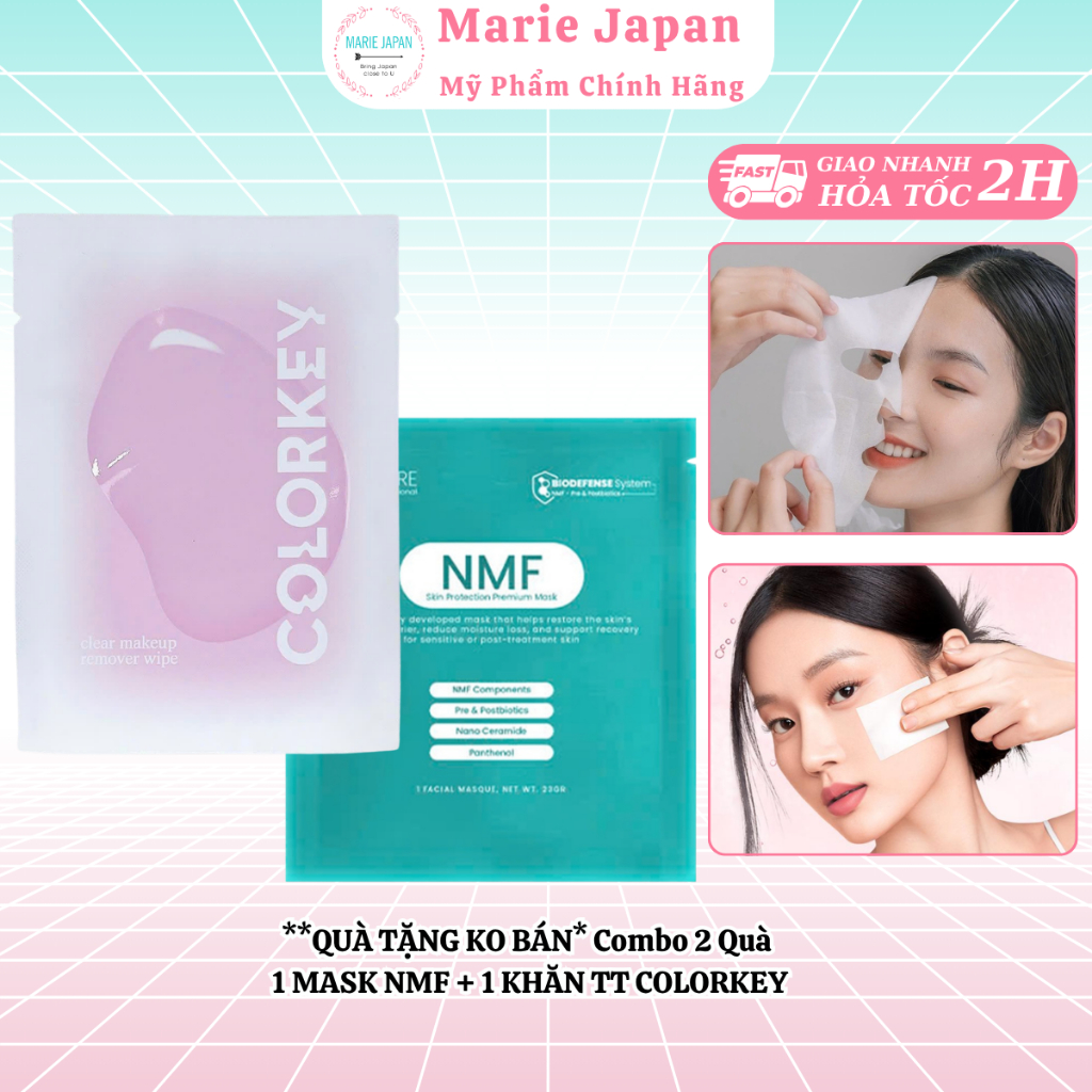 *QUÀ TẶNG KO BÁN* Combo 2 Quà 1 MASK NMF + 1 KHĂN TT COLORKEY