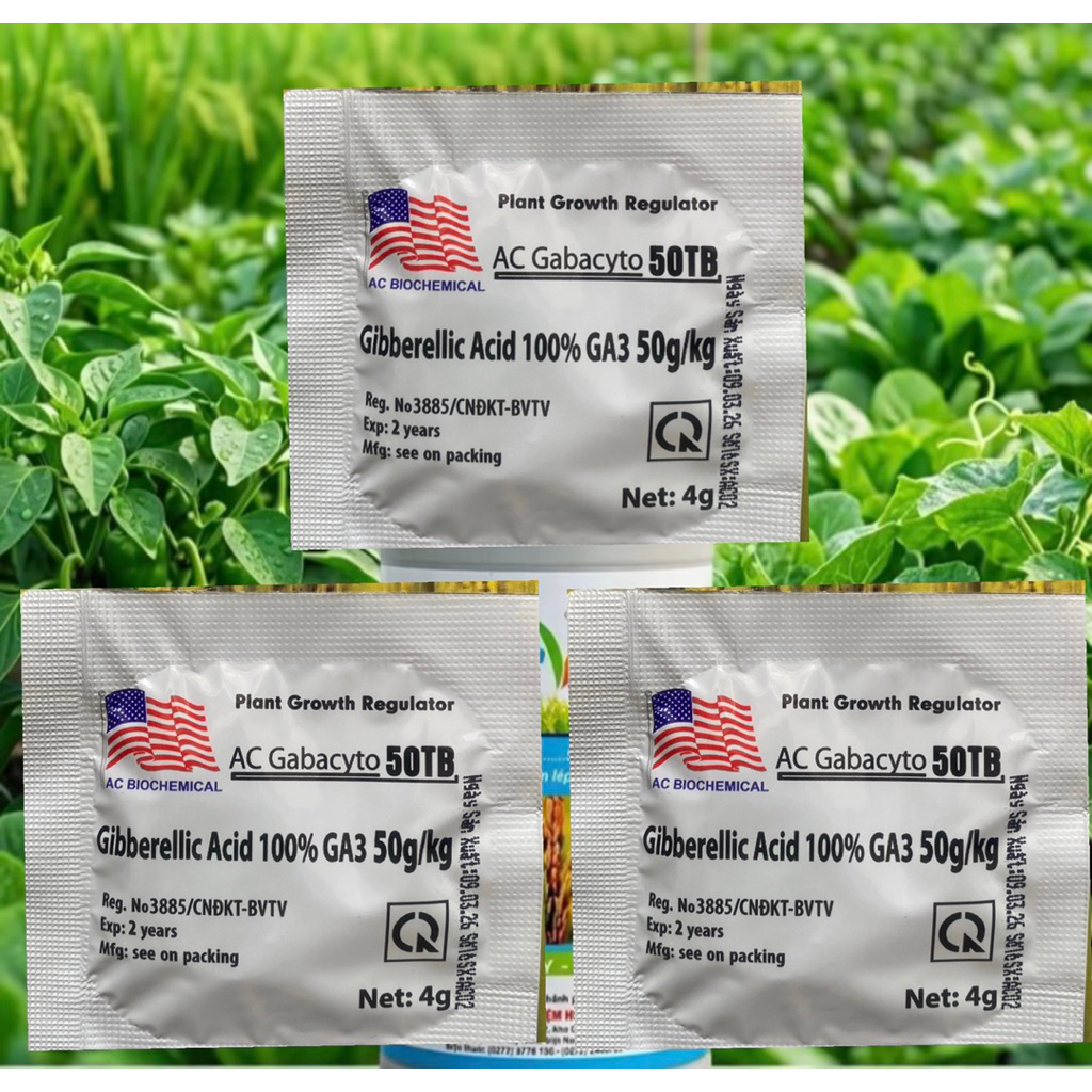 Combo 1000 Viên Phân Bón Lá GA3 50TB -Viên 4gr, Dạng Sủi,  Gibberellic Acid 100% GA3