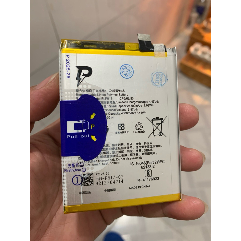 PIN OPPO RENO 7A / RENO 9A ZIN MÃ BLP917 DUNG LƯỢNG CHUẨN 4500MAH