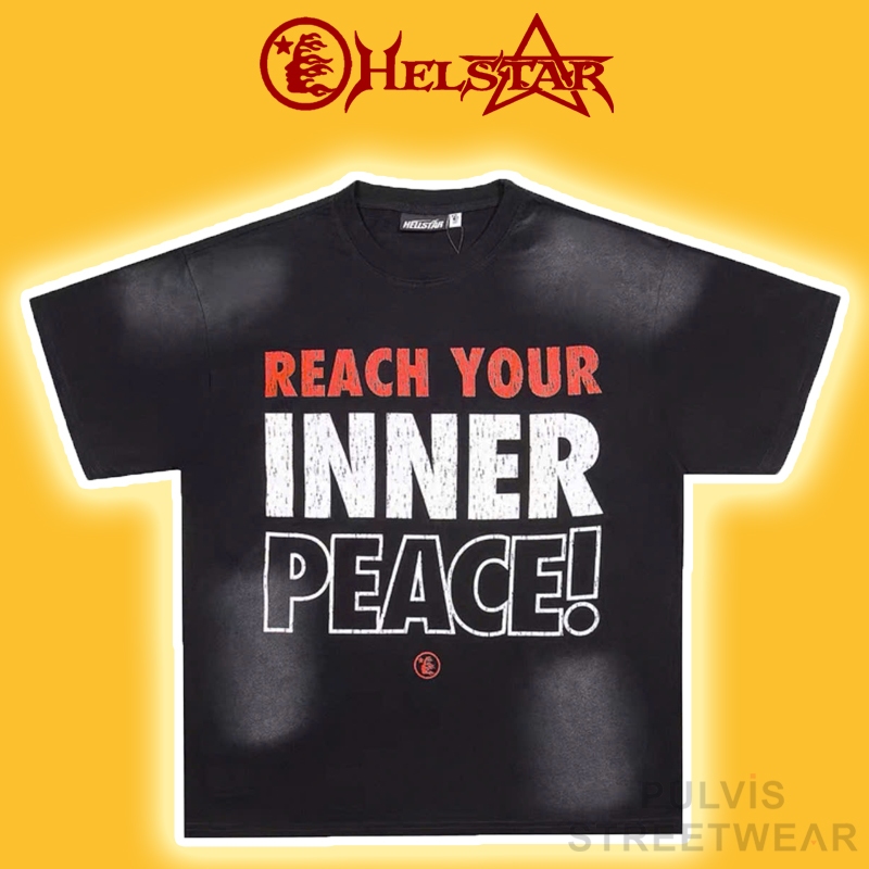 Áo Tee Hellstar Studios Inner Peace T-shirt Black, Áo phông nam, Áo thun nam, Áo nam PLV