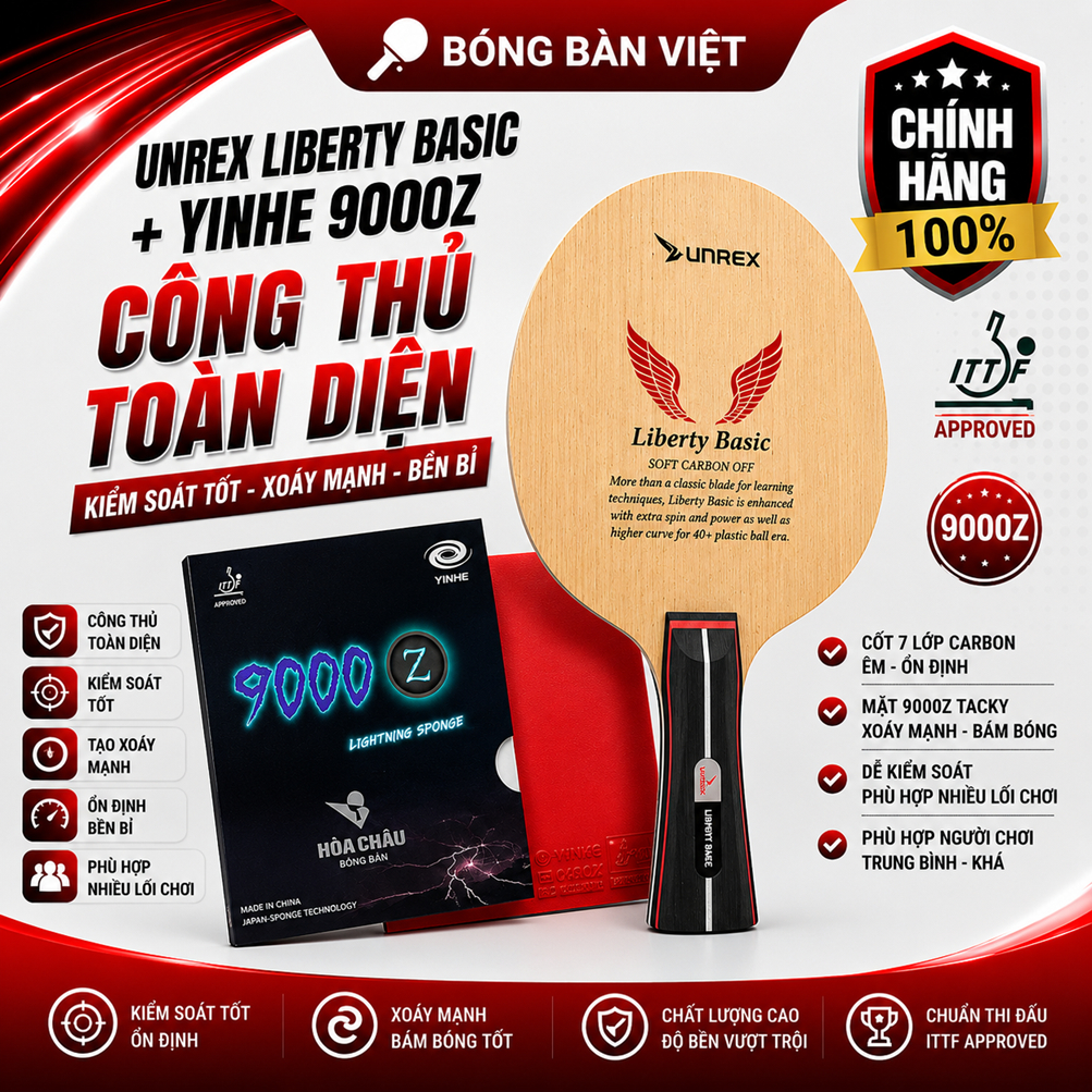 Combo Carbon Beginner | Unrex Liberty Basic + Yinhe 9000Z| Yinhe Libra + Kokutaku 868 Pro