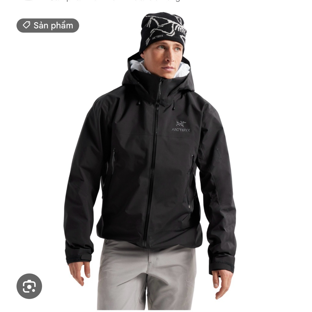 Ao khoác chống nước Arcteryx / Áo khoác chất  liệu  GORE-TEX / Áo  khoác  chống  gió ngoài trời ( M-