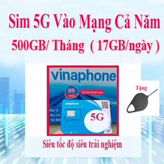 Sim Vinaphone 5G Gói U1500 Tặng 500GB Mỗi Tháng lên Mạng - Sim bảo hành 12 Tháng