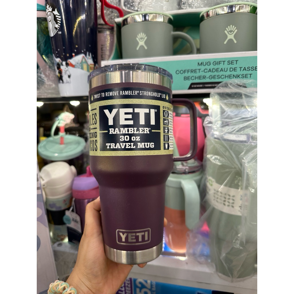 (hàng xách tay) CỐC GIỮ NHIỆT YETI RAMBLER 16OZ PINT MÀU TÍM