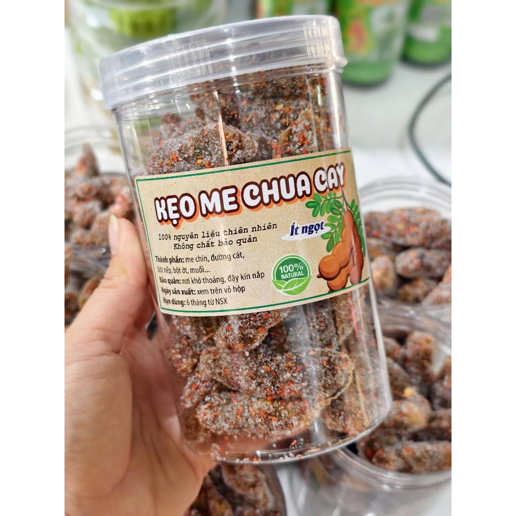 [Hủ 500G] Me Xỗ Muối Ớt Chua Ngot - Me Rim Muối Ớt