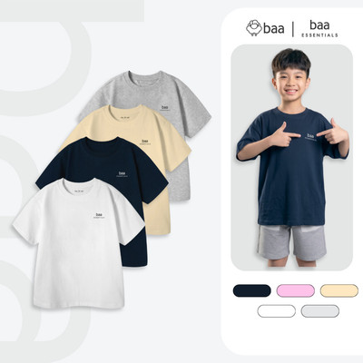[DEAL 99K] Áo thun cho bé mùa hè form rộng mềm mịn, thoáng mát, nhanh khô 1 - 10 tuổi Baababy AT37N