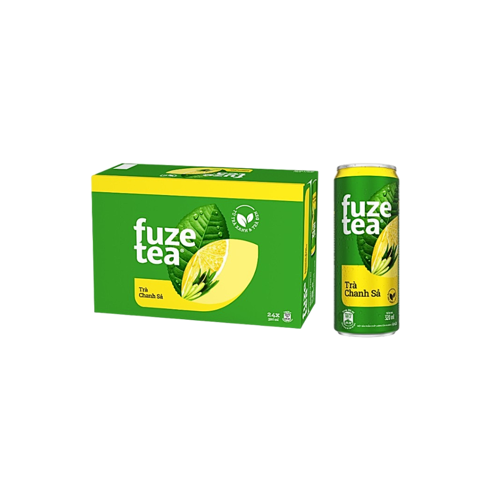 Thùng 24 lon trà chanh sả Fuze Tea 320ml