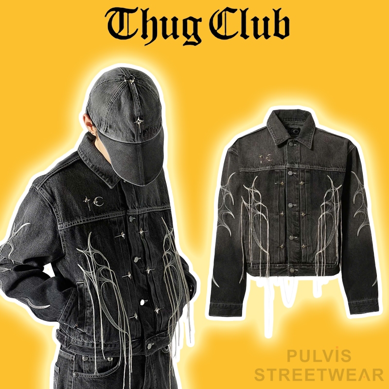 ⚡️[Mirror Quality] - Áo Khoác Thug Club Tribal Tree Denim Jacket, Áo khoác bò nam,Áo jacket denim