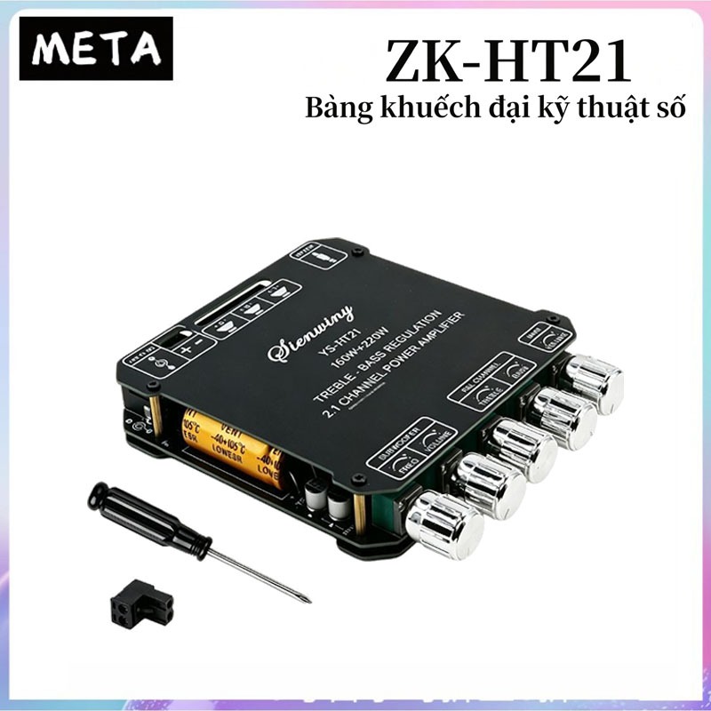 Mô Đun Khuếch Đại Âm Thanh ZK-HT21 mạch bluetooth Kênh 2.1 TDA7498E 160W * 2 + 220W