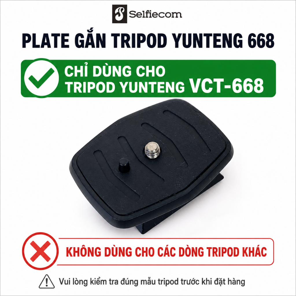 Plate gắn Tripod Yunteng 668
