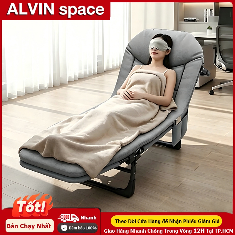 ALVIN Giường gấp gọn giờ nghỉ trưa văn phòng dễ cất giữ dễ mang theo Khả năng chịu tải cực mạnh