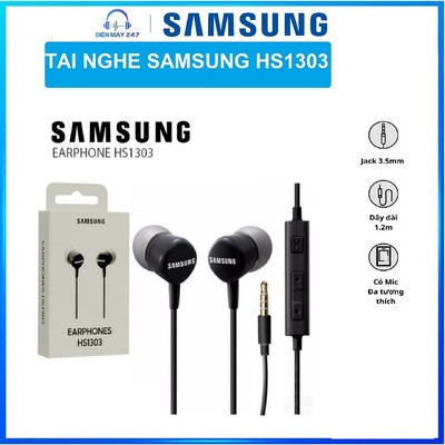 Tai Nghe Samsung EarPhones HS1303 - Chính Hãng Samsung Việt Nam - Mới 100% Nguyên Sealbox