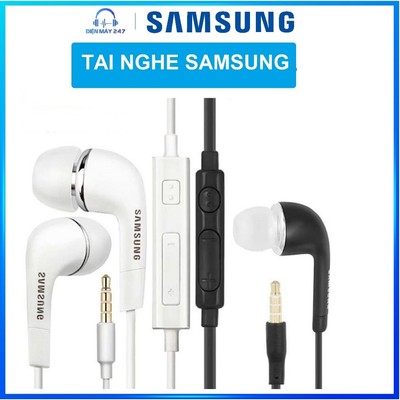 Tai Nghe Samsung Chính Hãng (Âm Hay - Bass Mạnh) - Giắc 3.5 - Tương thích nhiều dòng máy