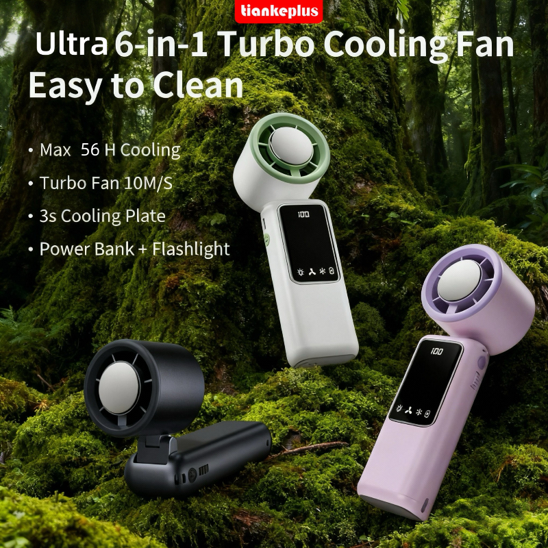 Tiankeplus TF30 Ultra Cầm Tay Siêu Bền Pin, Chức Năng Lạnh, Gió Mạnh, Gấp Gọn Tiện Lợi, Bảo Hành 6 Tháng Quạt Điều Hòa
