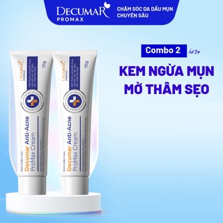 Combo 2 Kem Chấm Giảm Mụn Giảm Sưng Viêm, Mờ Thâm Sẹo Thế Hệ Mới Decumar ProMax 15g - DPM2K