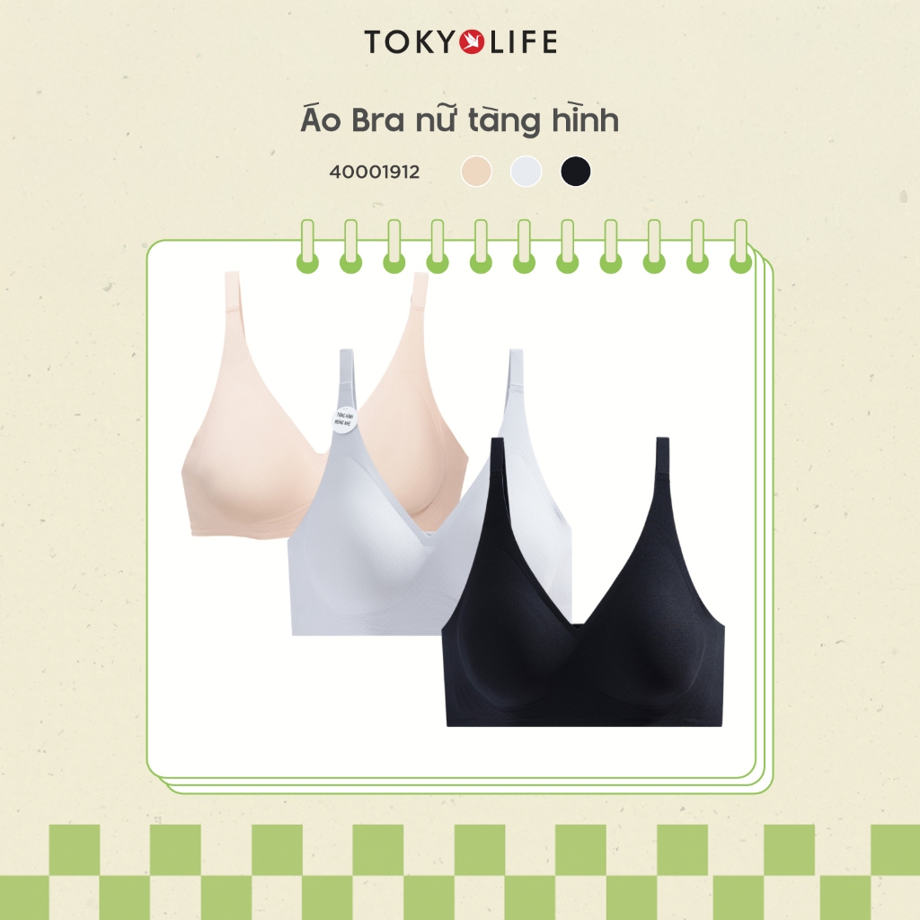 Áo Bra nữ TOKYOLIFE  tàng hình, không viền may mềm mịn 40001912