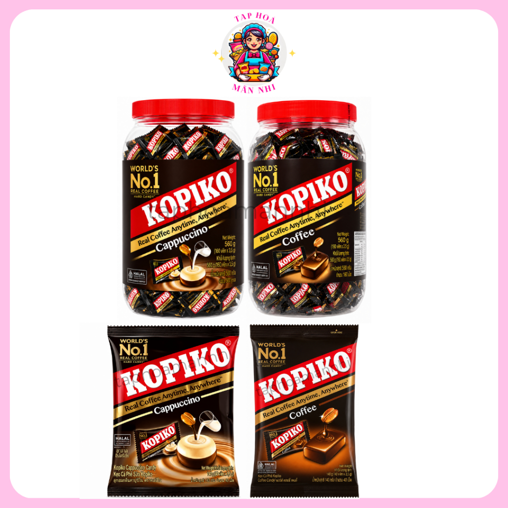 Kẹo Cà Phê Kopiko Coffee / Cappuccino Candy
