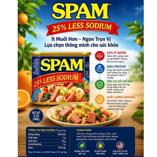 Thịt Hộp Spam Mỹ 340gram mẫu mới