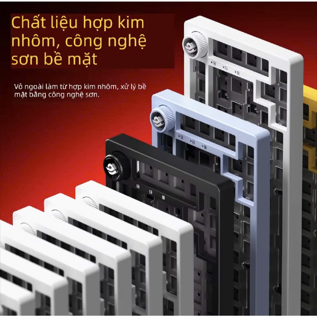 BÀN PHÍM CƠ - LEOBOG Hi75C Pro/Kit Hi75C Pro Gaming Keyboard 3 Mode RGB Custom Keyboard Cao Cấp | BigBuy360 - bigbuy360.vn