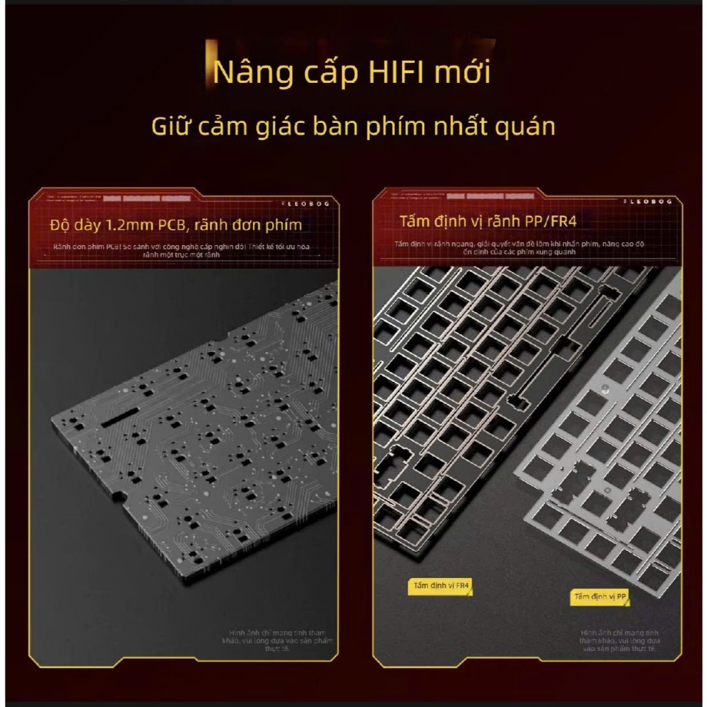 BÀN PHÍM CƠ - LEOBOG Hi75C Pro/Kit Hi75C Pro Gaming Keyboard 3 Mode RGB Custom Keyboard Cao Cấp | BigBuy360 - bigbuy360.vn