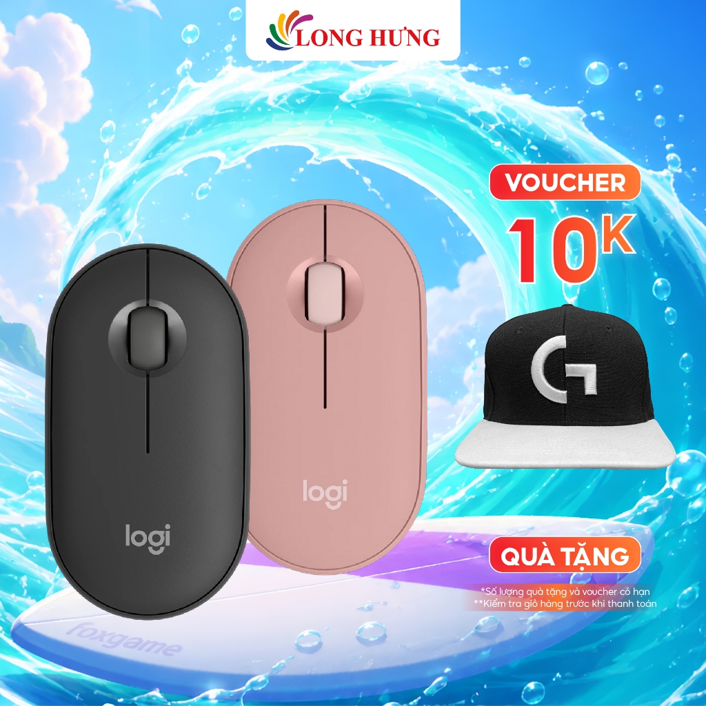 Chuột không dây Logitech Pebble M350S - Hàng chính hãng