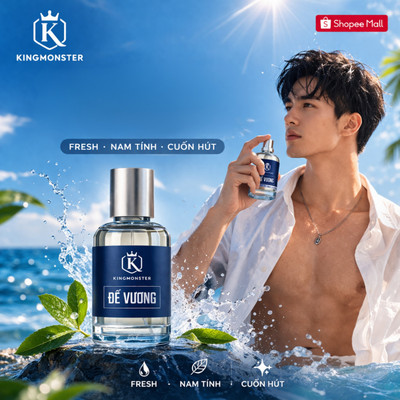 Nước hoa nam chính hãng KINGMONSTER - Hương thơm mạnh mẽ lôi cuốn, lưu hương tới 8h