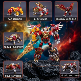 Đồ Chơi Lắp Ráp Robot Gundam Mecha Biến Hình Siêu Chiến Binh, Quái Thú 2in1 - Đồ Chơi Robot Biến Hình Sáng Tạo Cho Bé
