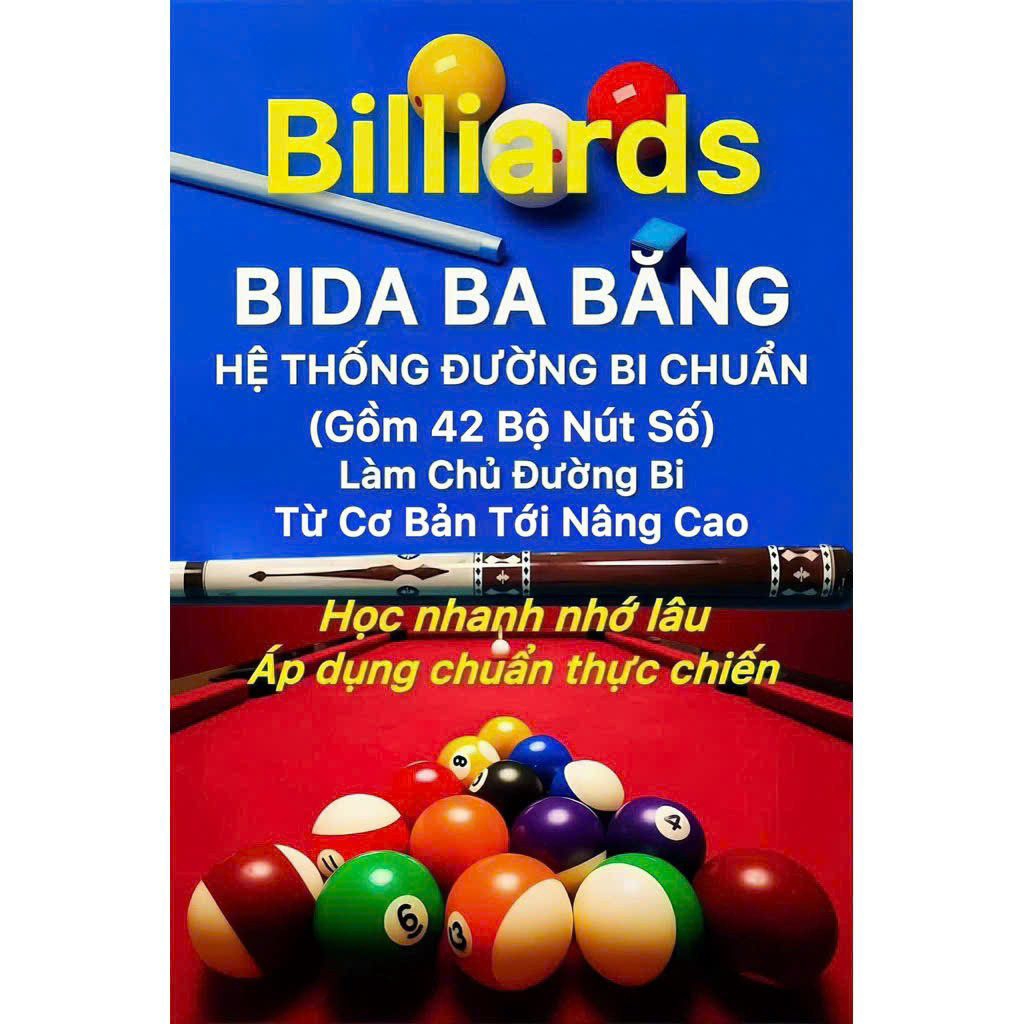 Sách BiDa 3 Băng Nâng Cao Màu