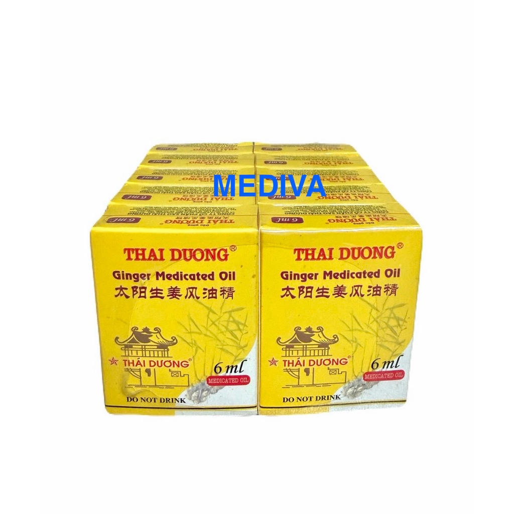[10 Chai] [Xuất hoá đơn] Dầu gừng Thái Dương 6ml